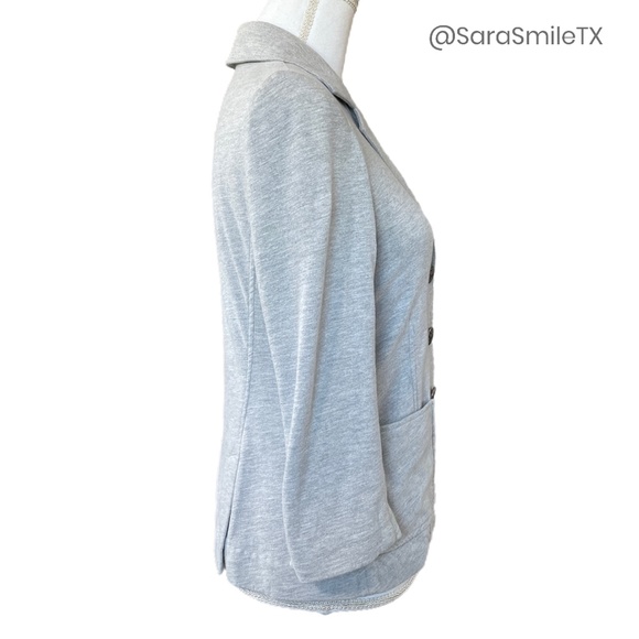 HAUTE HIPPIE Gray Casual Sweatshirt Blazer - Picture 7 of 10